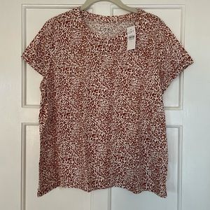 NWT LOFT Leopard Tee